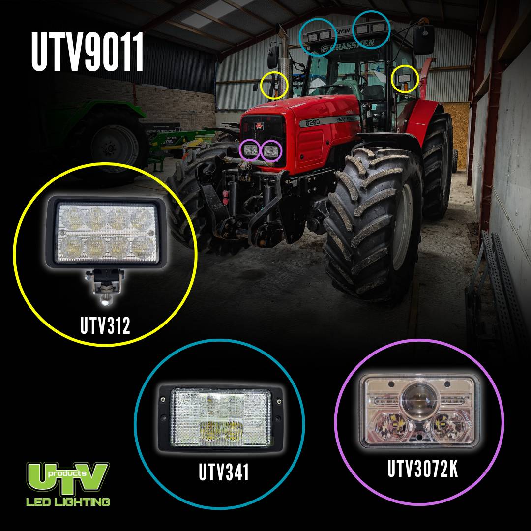 40W Massey Ferguson Headlight & Worklight Kit – UTV9011K-40W