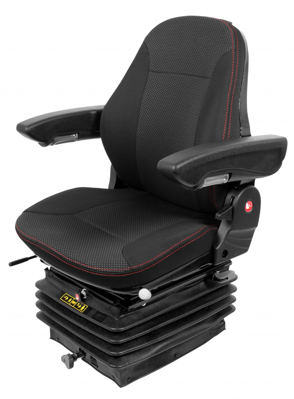 United Seats - LGV 90-C2 Mustang - Air Suspension Seat 12V/24V, Height-Weight Adjustment, 360° Swivel