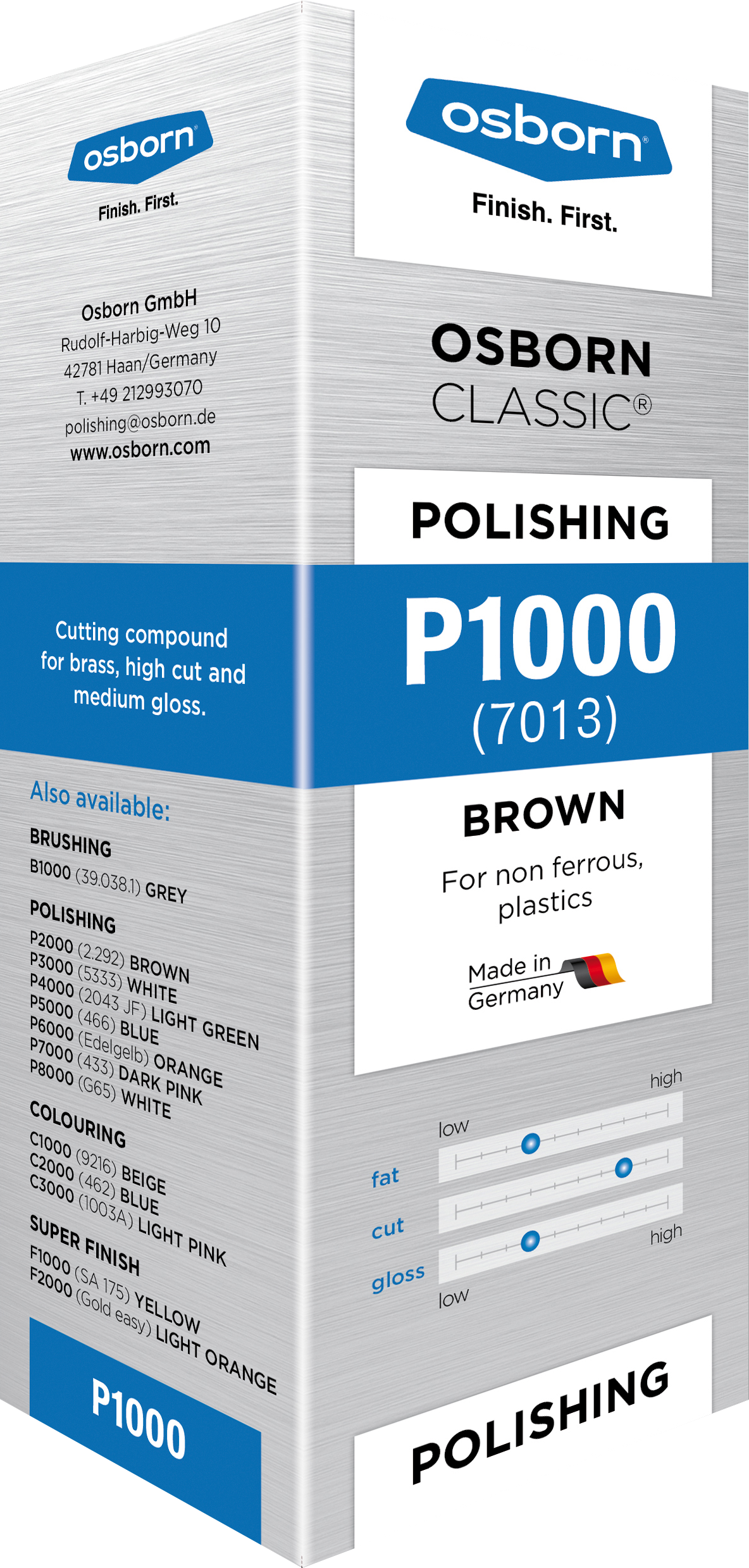 Classic Compound - P1000 Classic Series, LBOX Packaging, Osborn - L779007013