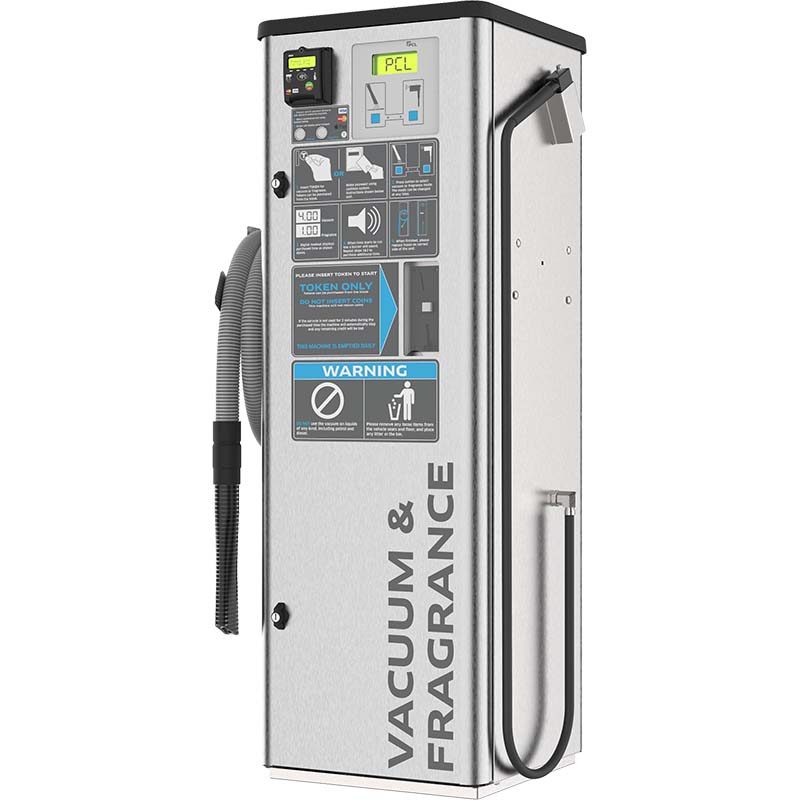 PCL V960/T0N Vacuum & Fragrance Unit, Token, Nayax, Stainless