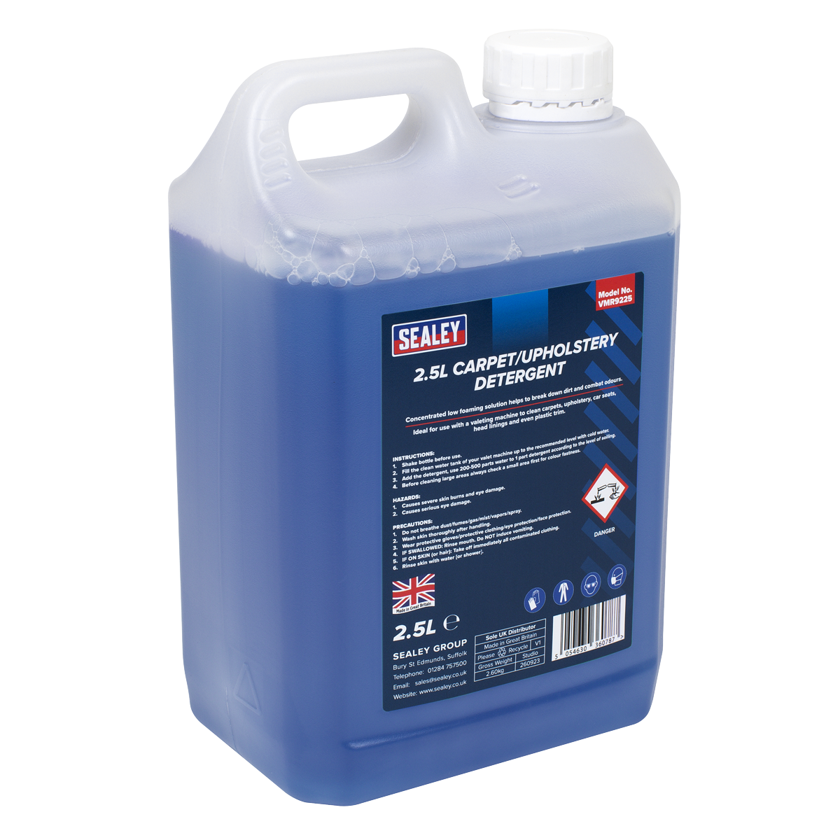 Sealey VMR9225 Carpet & Upholstery Detergent 2.5L