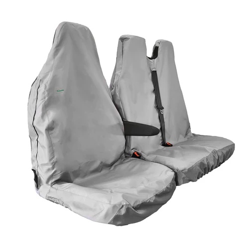 Seat Cover Set For Van, Front & Double Passenger Seat, Large Size, Grey, Town & Country - VSGRY+3DSFGRY