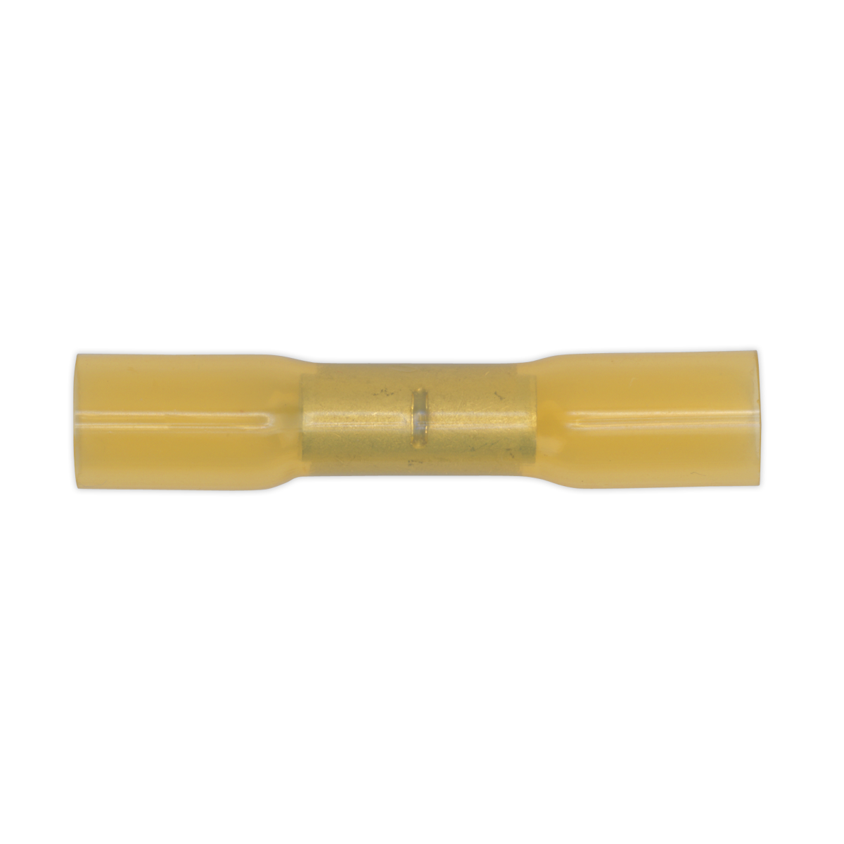 Sealey YTSB50 Heat Shrink Butt Connector Terminal Ø6.8mm Yellow Pack of 50