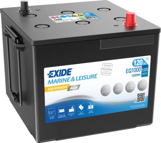 EXIDE - EQ1000 - EQUIPMENT AGM - Superior Battery -12V 120Ah