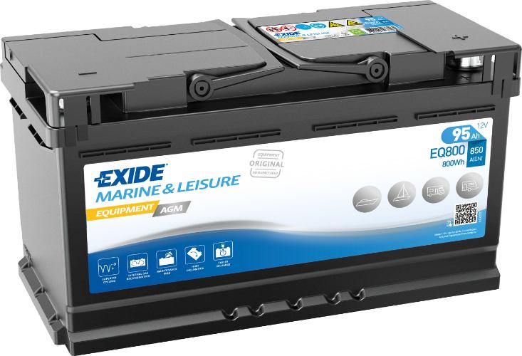 EXIDE - EQ800 - EQUIPMENT AGM - Superior Battery -12V 95Ah