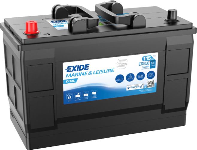 EXIDE - ER550 - DUAL - Better Battery -12V 115Ah