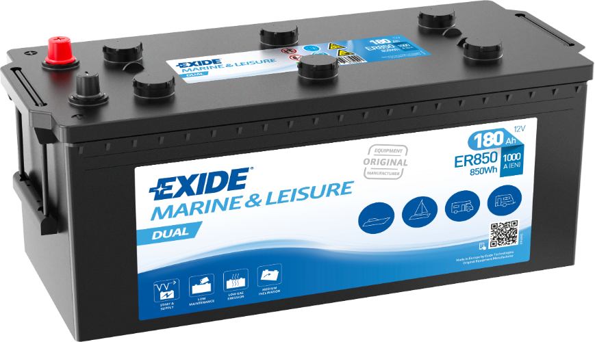 EXIDE - ER850 - DUAL - Better Battery -12V 180Ah