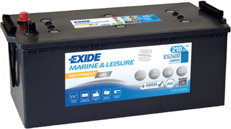 EXIDE - ES2400 - EQUIPMENT GEL - Superior Battery -12V 210Ah