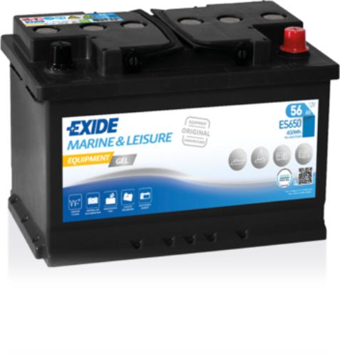 EXIDE - ES650 - EQUIPMENT GEL - Superior Battery -12V 56Ah