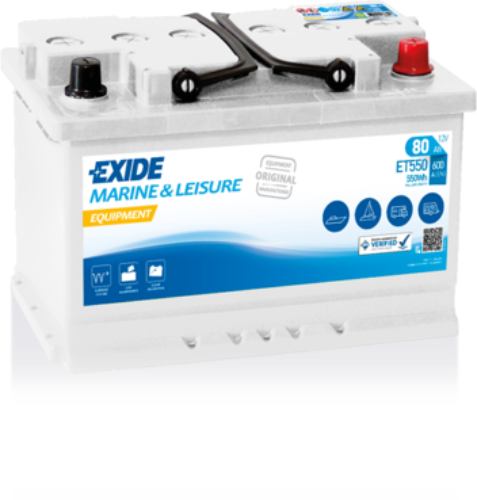 EXIDE - ET550 - EQUIPMENT - Best Battery -12V 80Ah