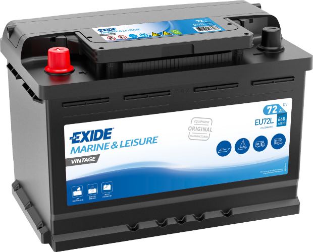 EXIDE - EU72L - EQUIPMENT - Best Battery -12V 72Ah