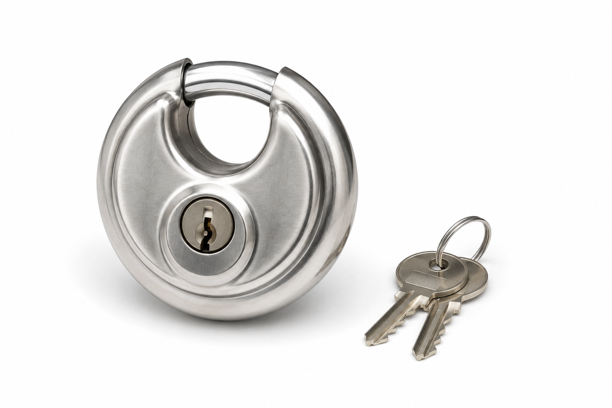 Draper 29683 BUNKER 70mm Disc Lock 1pc 2 Keys