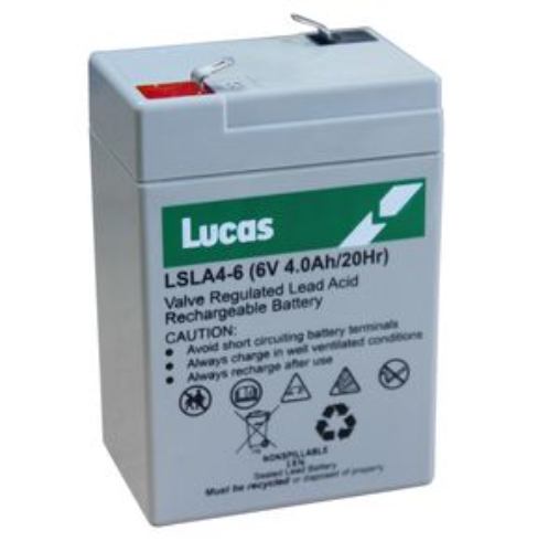 Lucas - LSLA4-6 - Agm Standby Battery - 6V 4Ah