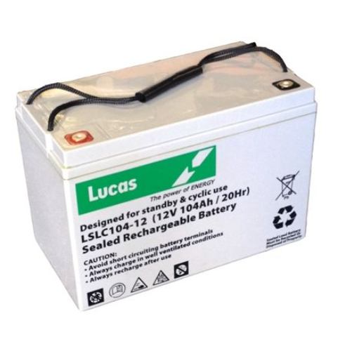 Lucas - LSLC104-12 - Agm Cyclic Battery - 12V 104Ah
