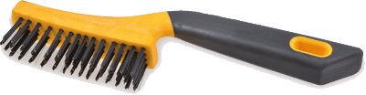 Hand Scratch Brush – 110/270mm, 4 Row, Steel Wire 0.35mm, Plastic Body, Osborn, 0001432604