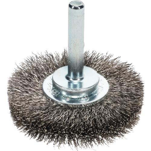 Rotary Brush - Ø70x18mm, Shank 6mm, Crimped Steel Wire 0.30mm, Osborn - 7602506162