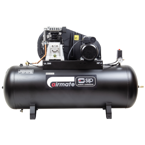 SIP 05308 PX4/200B Belt Drive Compressor, Tank Capacity - 200 Litre, Max. Air Pressure - 10 Bar