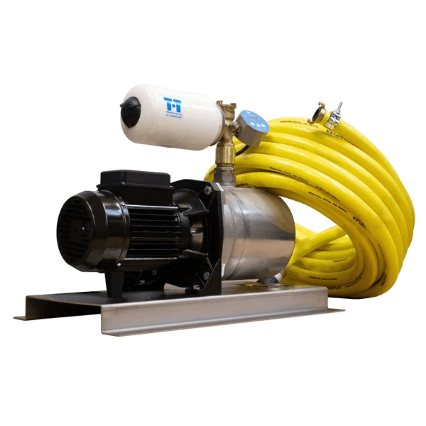 Washdown Kit, High-Pressure & Stainless Steel with Hose & Nozzle, 60LPM - T-T Pumps - TT/WASHDOWN2