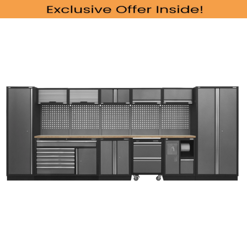 Sealey APMSSTACK15W Modular Storage System Combo with Pressed Wood Worktop