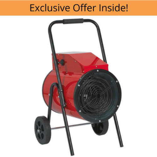 Sealey EH15001 Industrial Fan Heater 15kW 415V 3ph