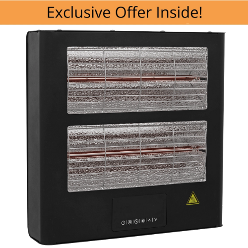 Sealey IR28 Infrared Quartz Heater - Wall Mounting 2.8kW/230V