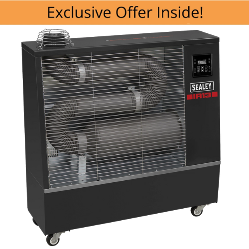 Sealey IR13 Industrial Infrared Diesel Heater 13kW