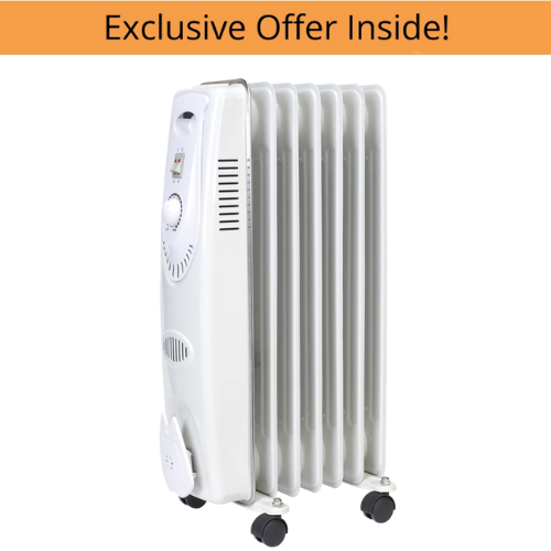 Sealey RD1500 Oil Filled Radiator 1500W/230V 7-Element