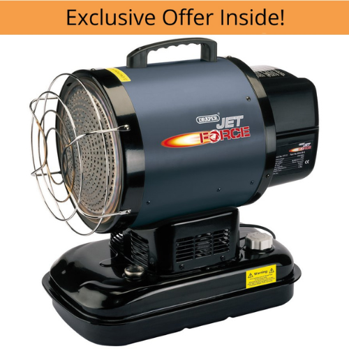 Draper 17111  Jet Force Infrared Diesel and Kerosene Space Heater, 60,000 BTU/17 kW