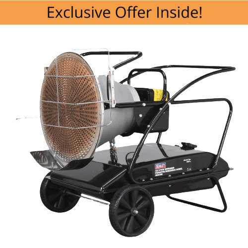Sealey IR37 Infrared Paraffin/Kerosene/Diesel Heater 28/37kW 230V