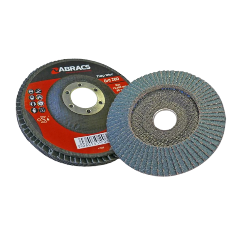 Abracs Flap Discs, 100mm x 80g - Pack of 25, ABFZ100B080