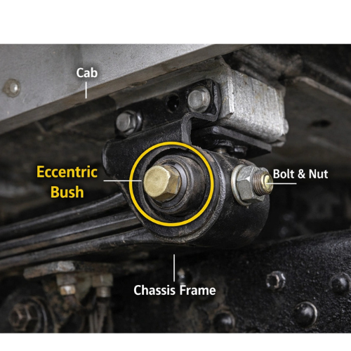 Eccentric Bush for Leaf Spring Eye Mounting - Farming and Construction Machinery