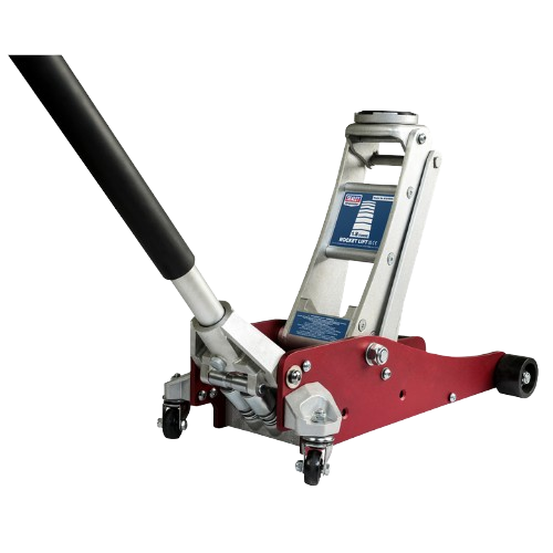 Sealey RJA1800 Premier Low Profile Aluminium Trolley Jack with Rocket Lift 1.8 Tonne