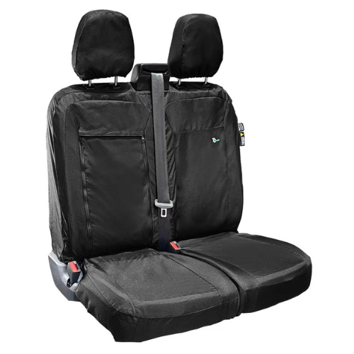 Ford Transit Custom 2024+ Double Passenger Seat Cover, Black - TA7974 - Town & Country