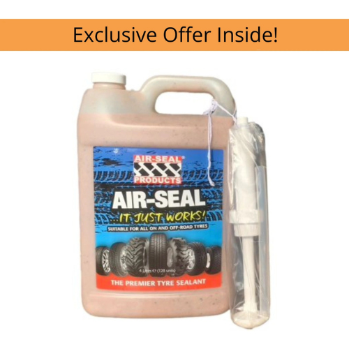 Air-Seal ASJ01  General Purpose Tyre Sealant, 4 Litre Jug with pump – Seals Punctures Up to 15mm
