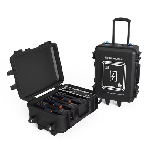 Power-2Go Lithium Battery Charging Case, Three-Bay, Output -29.2V 4.0A, Charge Time - 50 Minute Charge Time, PTG-TKC-9H