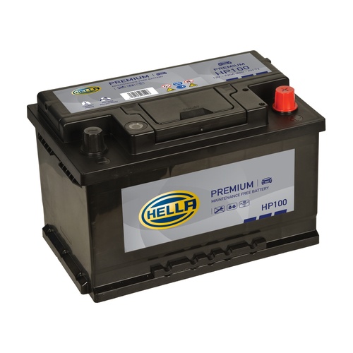 Hella HP100 Sealed Premium Car Battery 12V 72Ah Type 100, 4 Years Warranty
