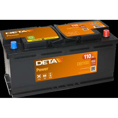 Deta DB1100 Excell Car Battery 12V 110Ah Type 020, 4 Years Warranty