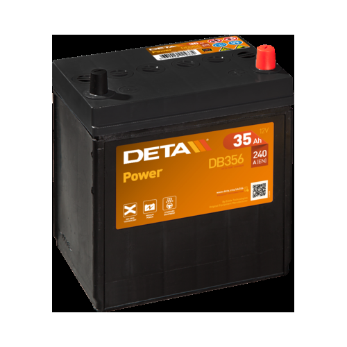 Deta DB356 Excell Car Battery 12V 35Ah Type 054, 4 Years Warranty