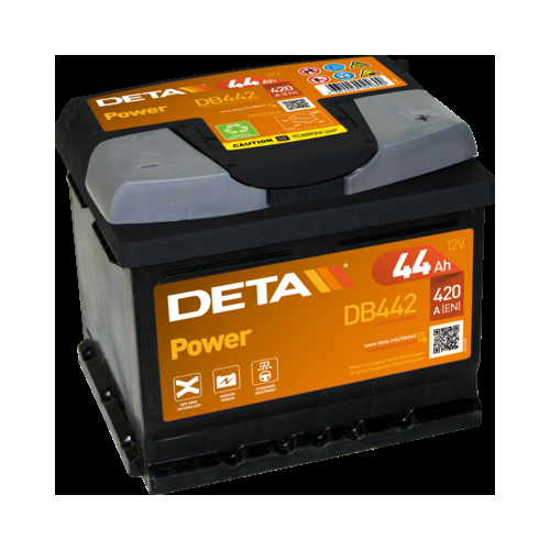 Deta DB442 Excell Car Battery 12V 44Ah Type 063, 4 Years Warranty