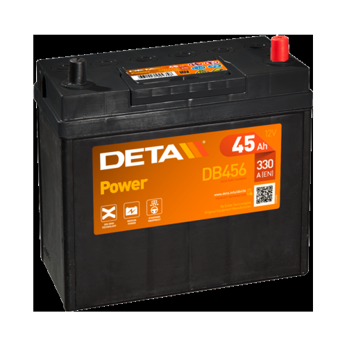 Deta DB456 Excell Car Battery 12V 45Ah Type 154, 4 Years Warranty