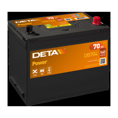 Deta DB704 Excell Car Battery 12V 70Ah Type 068, 4 Years Warranty