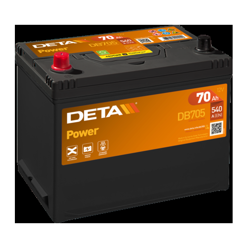 Deta DB705 Excell Car Battery 12V 70Ah Type 069, 4 Years Warranty