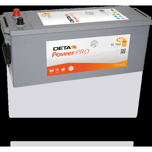 Deta DF1453 Power Pro Commercial Vehicle Battery 12V 145Ah Type 612, 2 Years Warranty