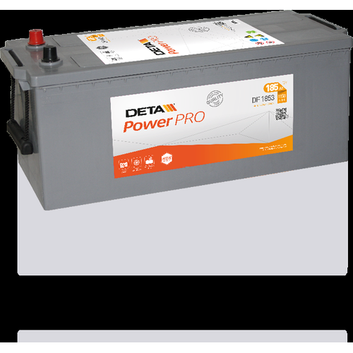 Deta DF1853 Power Pro Commercial Vehicle Battery 12V 185Ah Type 629UR, 2 Years Warranty