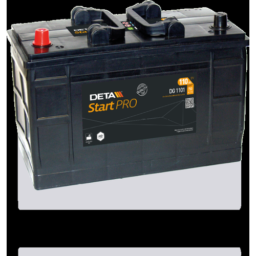 Deta DG1101 Start Pro Commercial Vehicle Battery 12V 110Ah Type 664, 2 Years Warranty