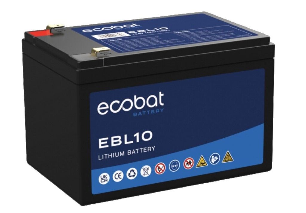 Ecobat - EBL10 - Lithium Leisure Mobility Multi Purpose Battery with Blutooth, 12.8V
 10Ah