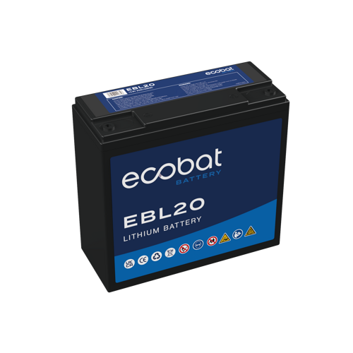Ecobat - EBL20 - Lithium Mobility Multi Purpose Battery, 12.8V
 20Ah