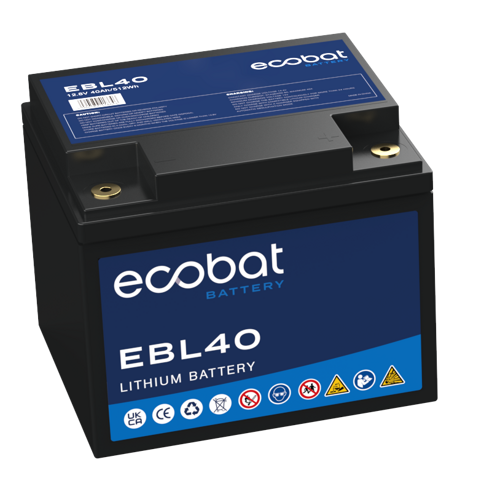 Ecobat - EBL40 - Lithium  Mobility Multi Purpose Battery, 12.8V
 40Ah