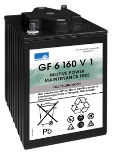 GF06160V1 Sonnenschein Gel Traction Battery GF-V, 6V 196Ah, 1 Year Warranty