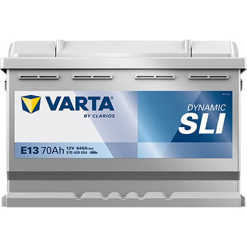E13 Varta Black Dynamic Car Battery 12V 70Ah - 570 409 064 Type 096, 4 Years Warranty